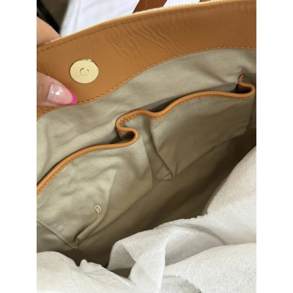 Tory Burch Rodeo Drive Ltd. Ed. Canvas Hand-Beaded Large Tote Bag Beach NWOT